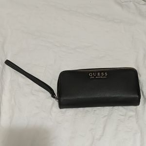 Black and Tan Guess Los Angeles Clutch